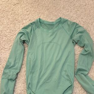 lululemon athletica Mint Green Long Sleeve Top
